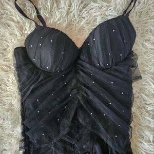 La Senza mesh corset with gems -size small